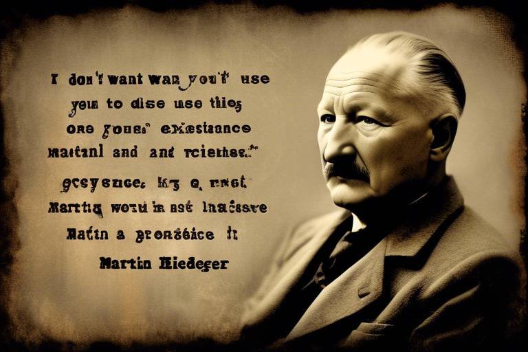 Martin Heidegger's Thoughts on Existence and Being